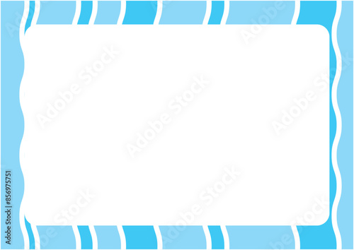 夏をイメージしたカラフルで明るい波模様の背景画像