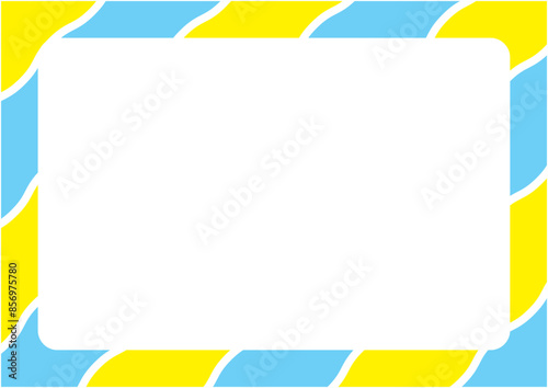 夏をイメージしたカラフルで明るい波模様の背景画像