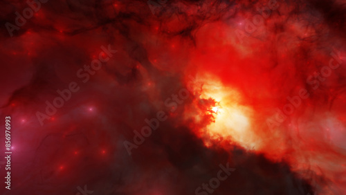 Fototapeta Naklejka Na Ścianę i Meble -  Abstract Galaxy In Deep Cosmos 3D illustration Background for advertising and wallpaper in galaxy and space scene. Elements of this image are furnished by NASA.