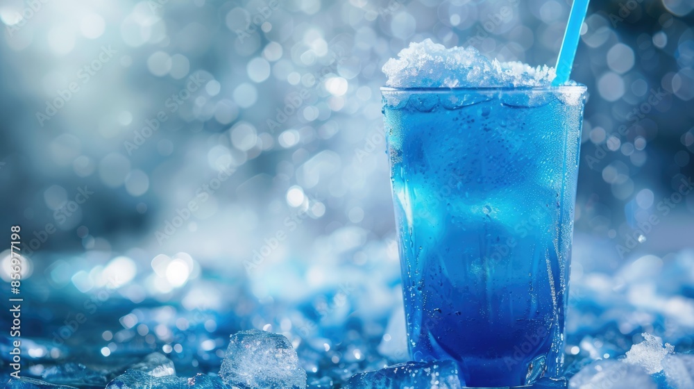 glass of water and ice with frosty background glass of water and ice with frosty background