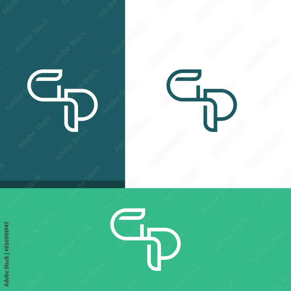 GP, PG letter logo design template elements. Modern abstract digital alphabet letter logo. GP, PG letter logo design template elements. Modern abstract digital alphabet letter logo.