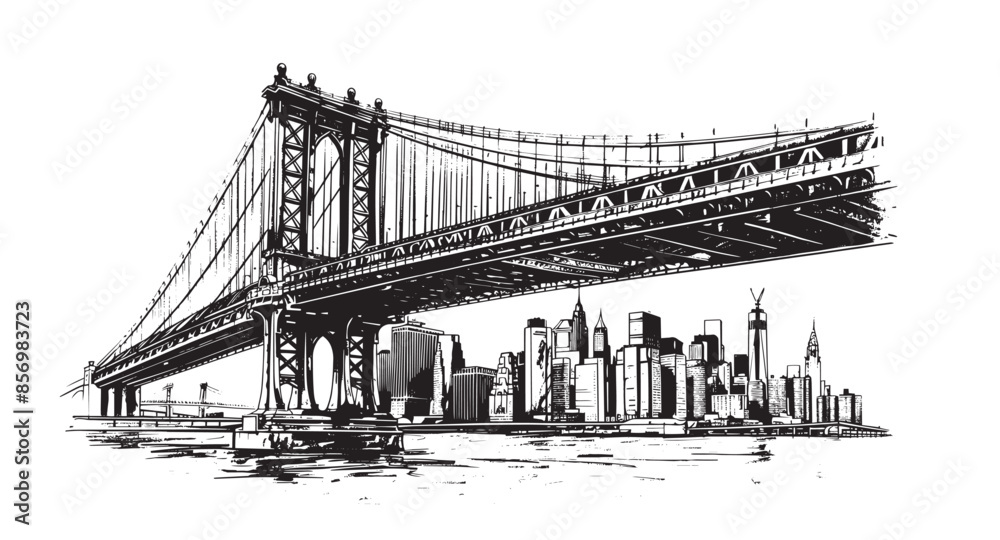 Obraz premium Brooklyn Bridge in New York 