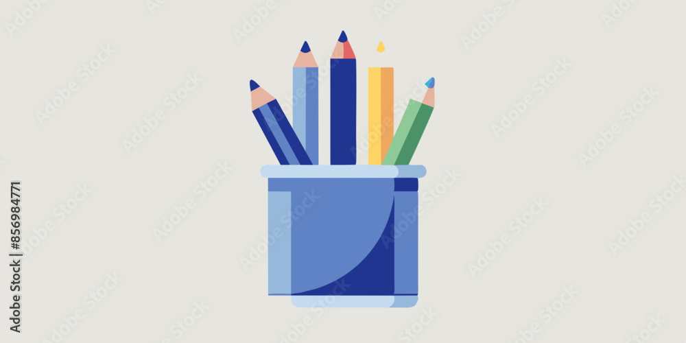 Arranging colorful pencils in a vase is a simple way to introduce a burst of color to your workspace or art studio. Arranging colorful pencils in a vase is a simple way to introduce a burst of color to your workspace or art studio.