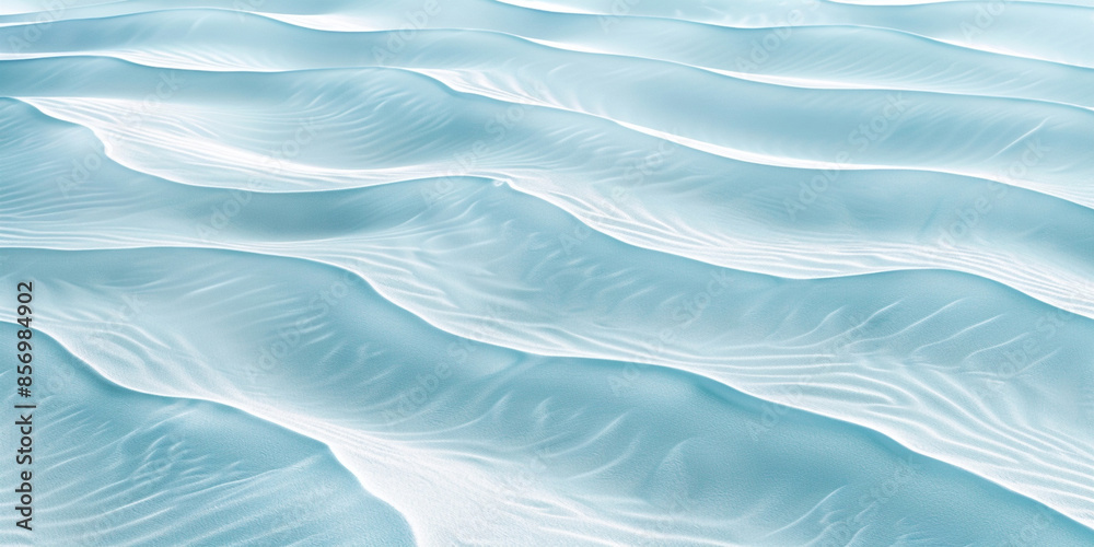 Obraz premium Light blue desert background with sand waves