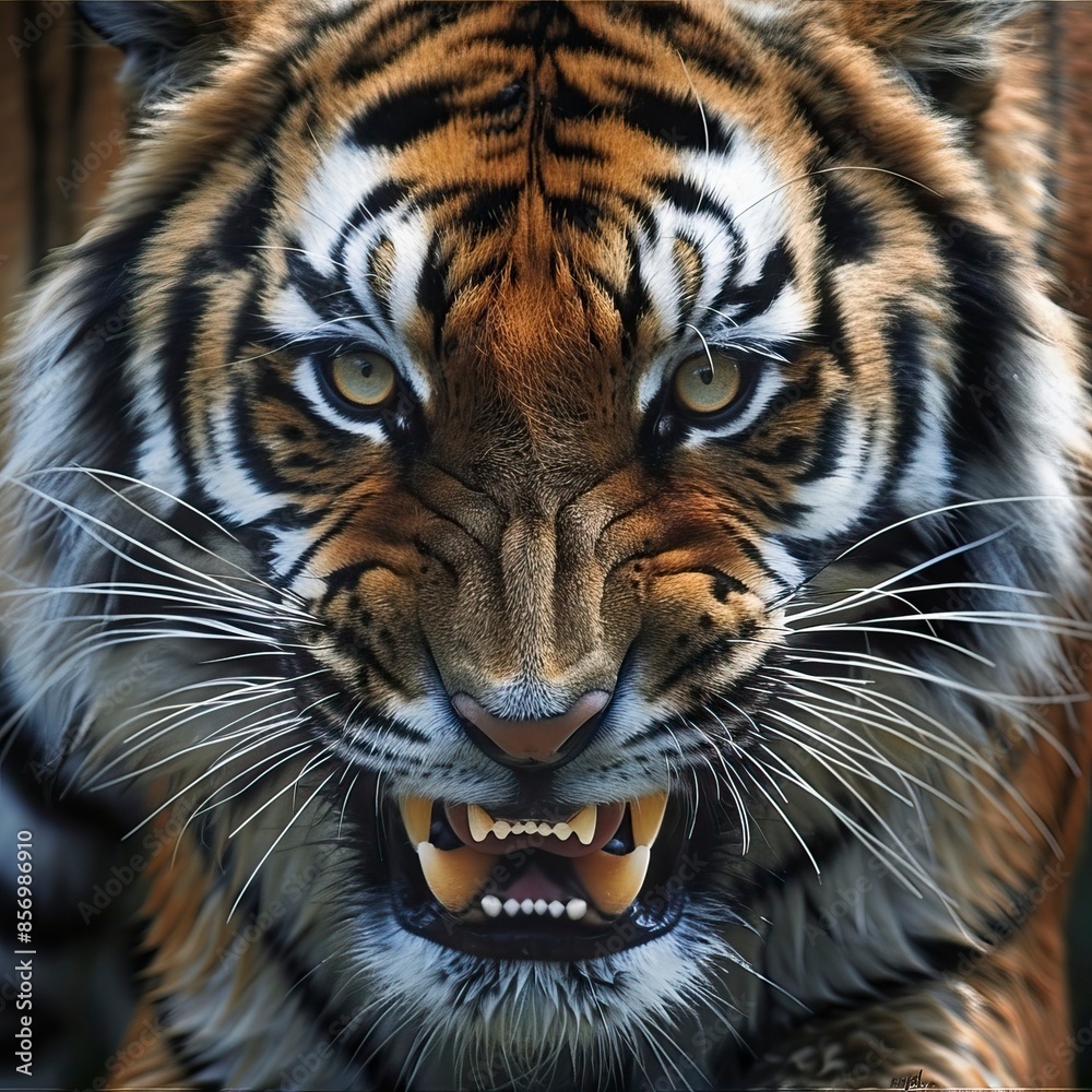 Fototapeta premium Angry Tiger