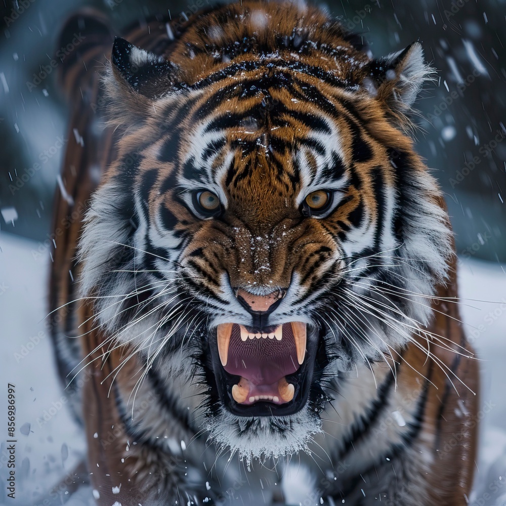 Fototapeta premium Angry Tiger