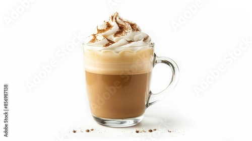 Coffee with Whipped Cream and Cinnamon