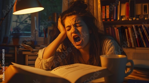Exhausted College Student Y...