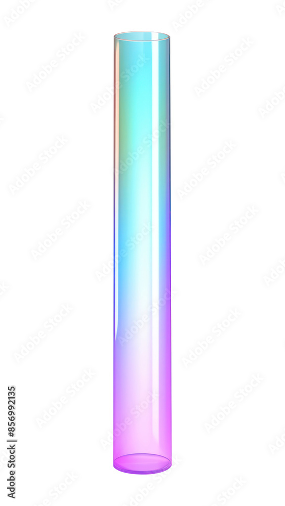 PNG Long tube shape cylinder glass vase. PNG Long tube shape cylinder glass vase.