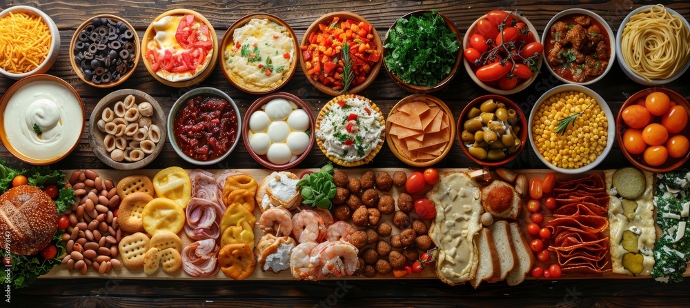 Collage of Many Popular Worldwide Breakfasts Lunches and Snacks Collage of Many Popular Worldwide Breakfasts Lunches and Snacks