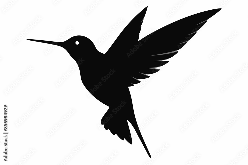 hummingbird silhouette vector illustration hummingbird silhouette vector illustration