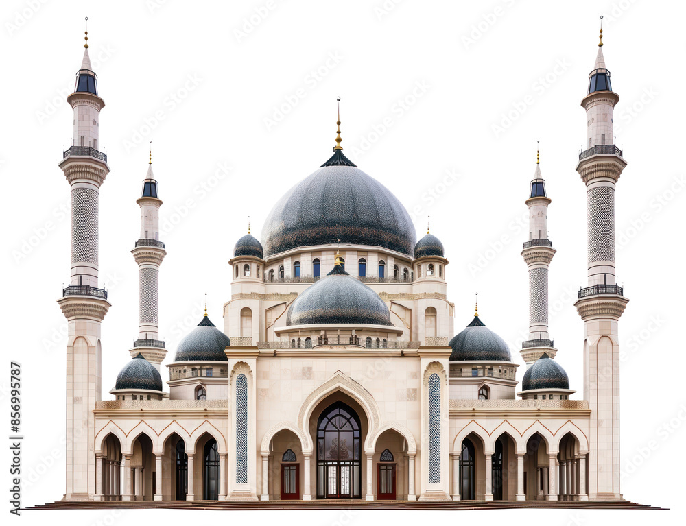 Obraz premium PNG Urban design mosque architecture building dome.