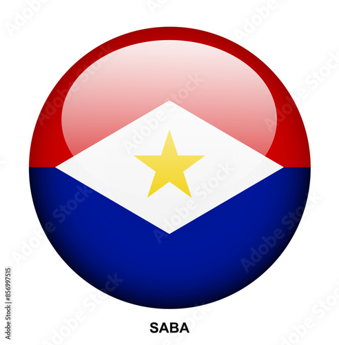 SABA flag button on white background Free Download SABA flag button on white background - GFXLoad