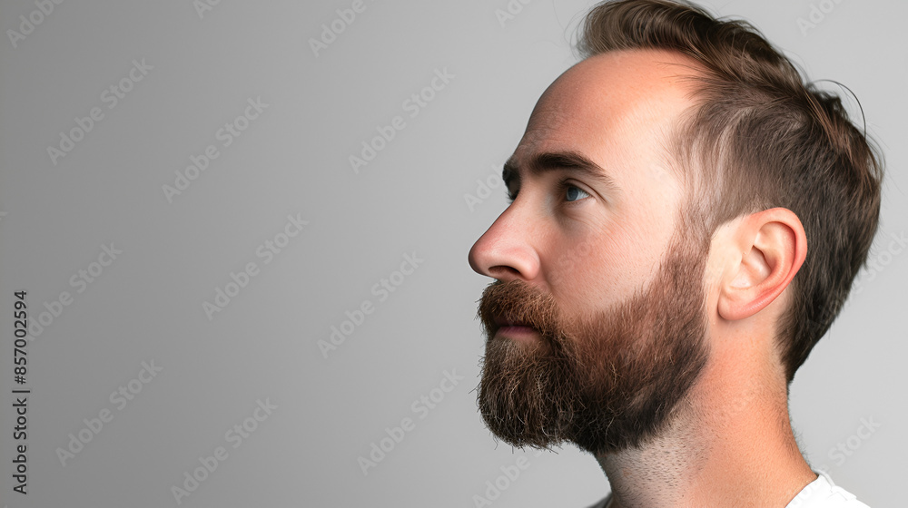 close up shot of bearded man close up shot of bearded man