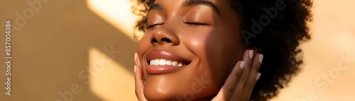 Radiant Woman with Glowing ...