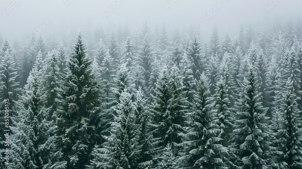 Imagine a dense pine forest in winter. Picture the trees covered in a thick layer of snow, their green needles peeking through, creating a peaceful and pristine winter wonderland. Imagine a dense pine forest in winter. Picture the trees covered in a thick layer of snow, their green needles peeking through, creating a peaceful and pristine winter wonderland.