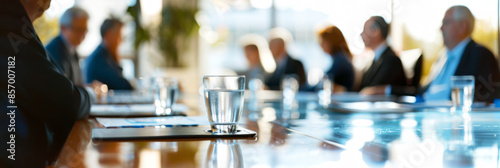 Blurred image, Secretive Meeting of leaders, team of Government Agents Politicians, Diverse business people, Corporate Executives, Multi ethnic, start-up, entrepreneurship CEO, Come Agreement 