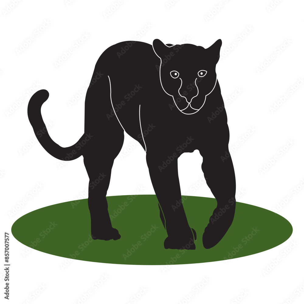 Fototapeta premium panther icon design