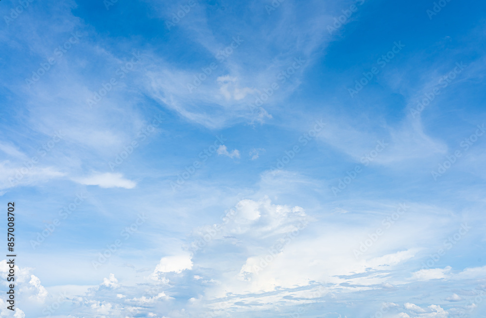 Blue Sky with Clouds on a Sunny Day