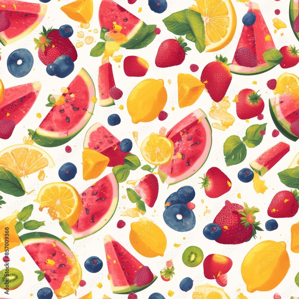 Texture of berry-fruit mix Texture of berry-fruit mix