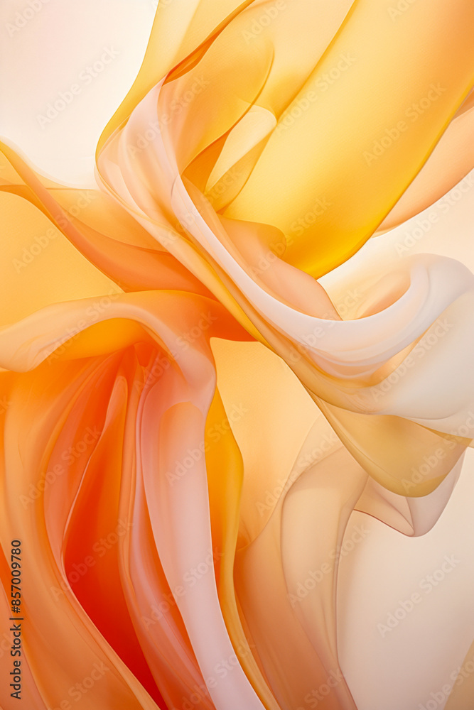 Obraz premium Orange silk texture gradient flowing abstract background