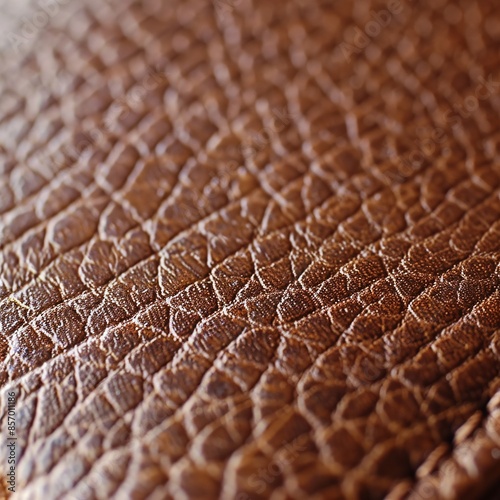 Close-up of the smooth, leathery texture of a new wallet