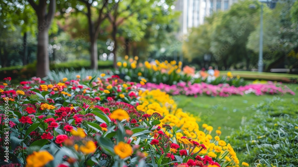 Picture a vibrant city park alive with the colorful blooms of urban flowers, their beauty and resilience bringing joy and vitality to the concrete jungle. Picture a vibrant city park alive with the colorful blooms of urban flowers, their beauty and resilience bringing joy and vitality to the concrete jungle.