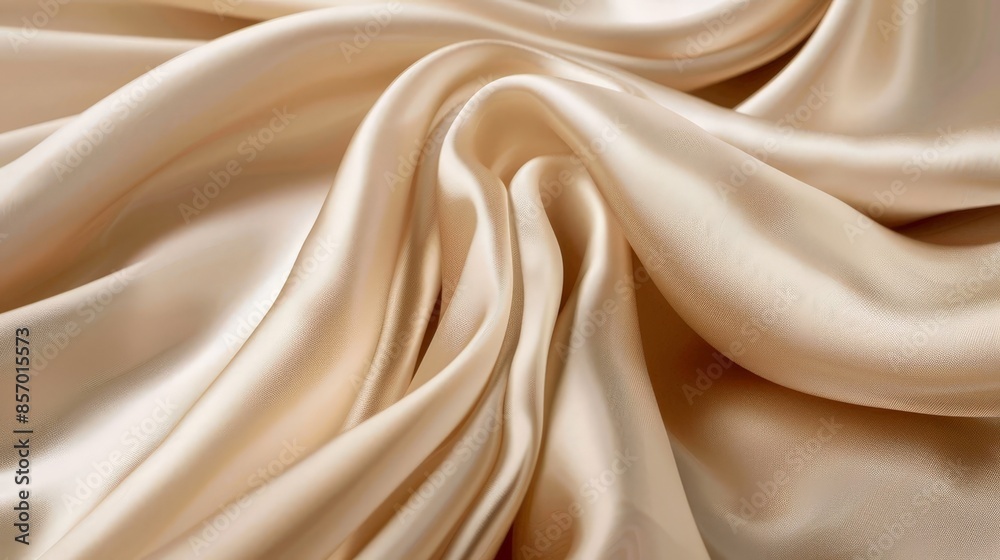 Luxurious Beige Fabric Drape Elegance