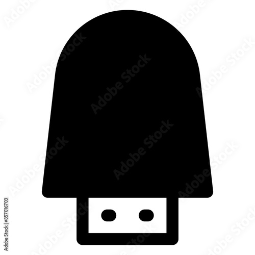 flash drive  glyph  icon vector illustration isolated on white background
