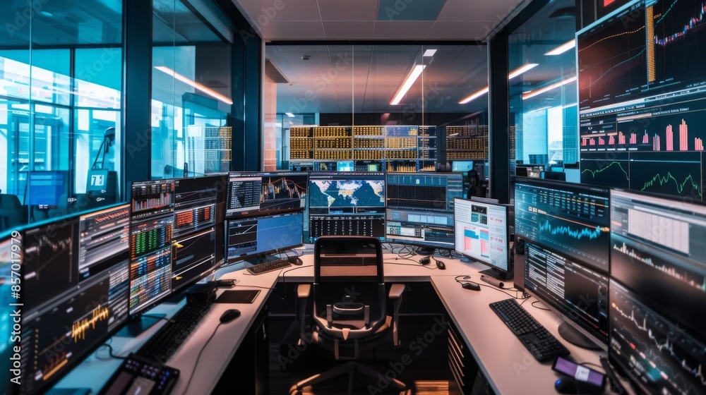 multiple screen setup for stock market trading , best monitors for displaying multiple foreign languages , multiple screen office , multi-monitor workstation