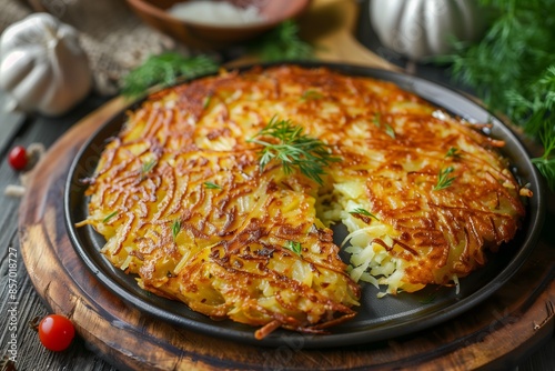 A delicious and freshly made rösti