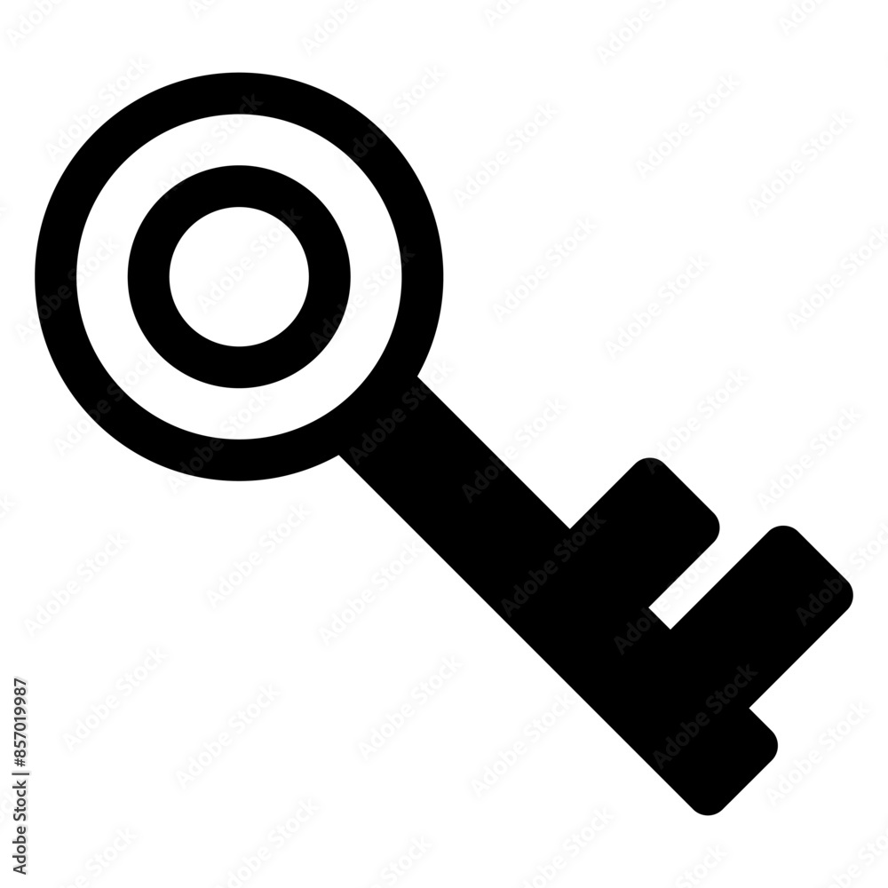 key glyph icon vector illustration isolated on white background key glyph icon vector illustration isolated on white background