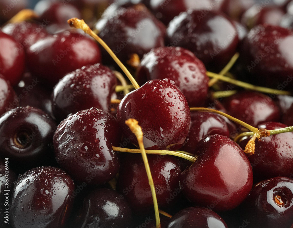 Close-up of fresh cherries Close-up of fresh cherries