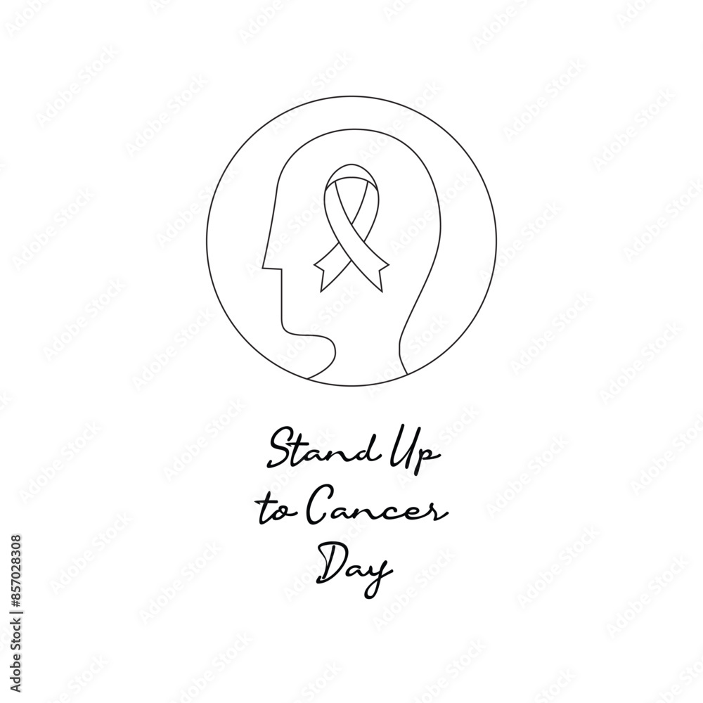 line art of Stand Up To Cancer Day good for Stand Up To Cancer Day celebrate. line art. line art of Stand Up To Cancer Day good for Stand Up To Cancer Day celebrate. line art.