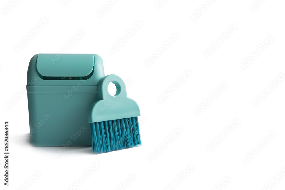 Dustbin And Broom Dustbin And Broom