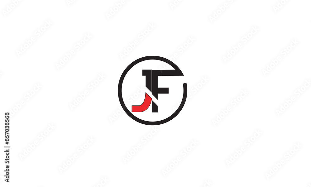JF, FJ , J , F , Abstract Letters Logo Monogram JF, FJ , J , F , Abstract Letters Logo Monogram
