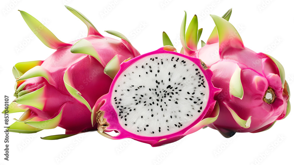 Fresh Dragon Fruit Halves Fresh Dragon Fruit Halves