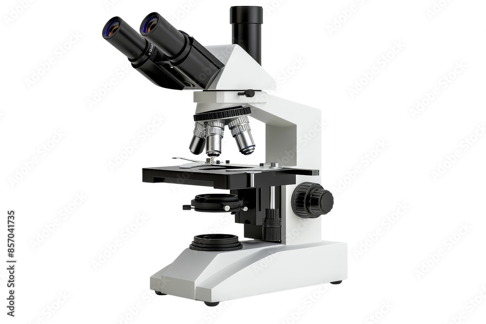 High-quality microscope for scientific research, featuring dual eyepieces and precision focus controls, ideal for laboratory use. High-quality microscope for scientific research, featuring dual eyepieces and precision focus controls, ideal for laboratory use.