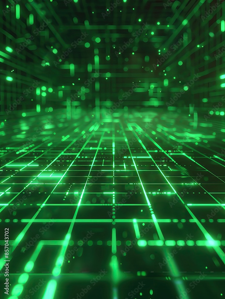 Minimalistic digital grid with glowing lines, Futuristic, Neon Green, Digital Illustration, Simple background with copy space Minimalistic digital grid with glowing lines, Futuristic, Neon Green, Digital Illustration, Simple background with copy space