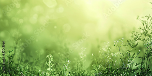 A light green wide banner background provides a soothing and refreshing canvas, ideal for various design purposes