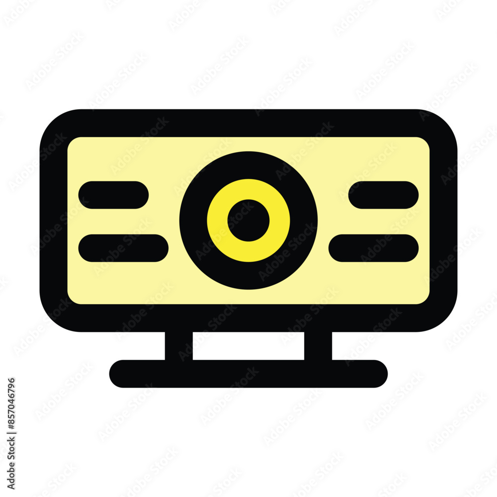 Webcam icon, vector illustration, filled style, best used for web Webcam icon, vector illustration, filled style, best used for web