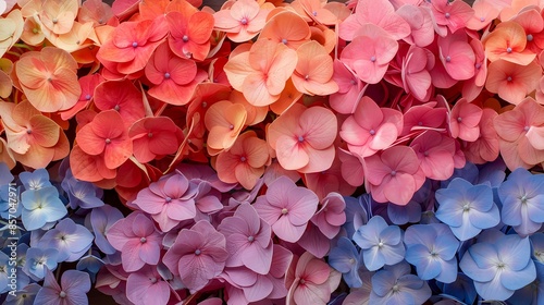 Colorful abstract flowers wallpaper poster background