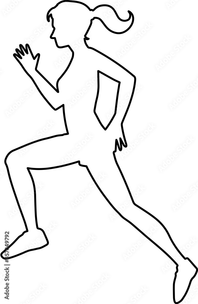 Runner silhouette athlete competition icon Runner silhouette athlete competition icon