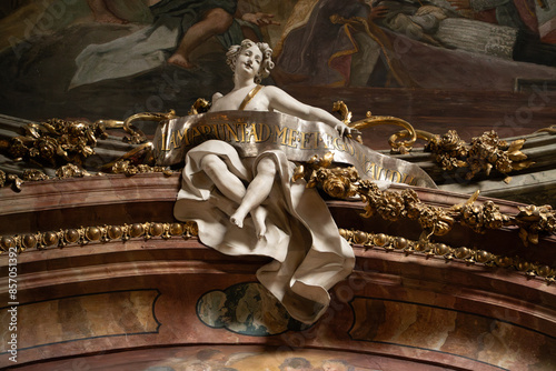 Interior of Asam Church, Munich photo