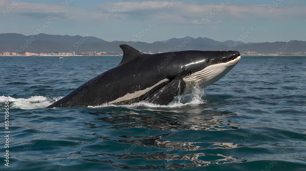 Fototapeta premium orca in the sea