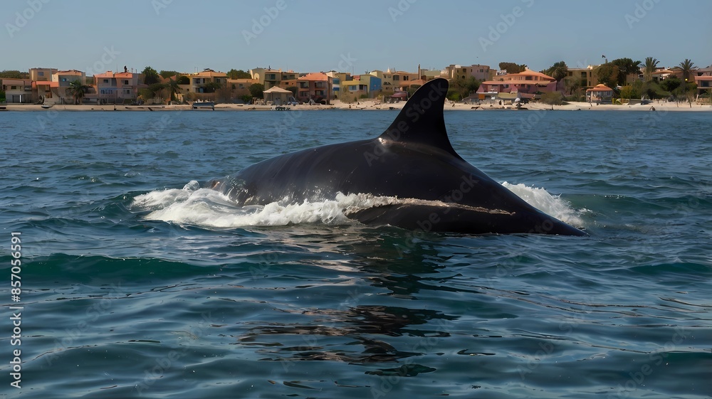 Fototapeta premium orca in the sea