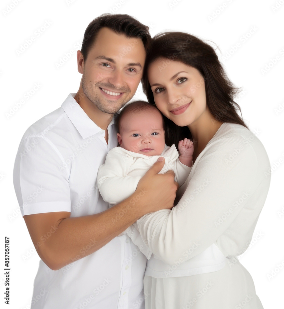 PNG Newborn portrait smiling family PNG Newborn portrait smiling family