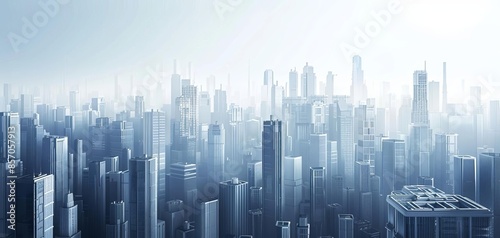 A futuristic cityscape featuring interconnected buildings symbolizing partnership and teamwork
