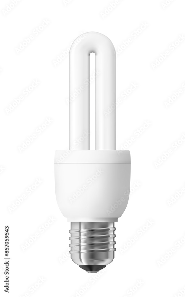 Energy saving light bulb. Realistic png clipart isolated on transparent background Energy saving light bulb. Realistic png clipart isolated on transparent background
