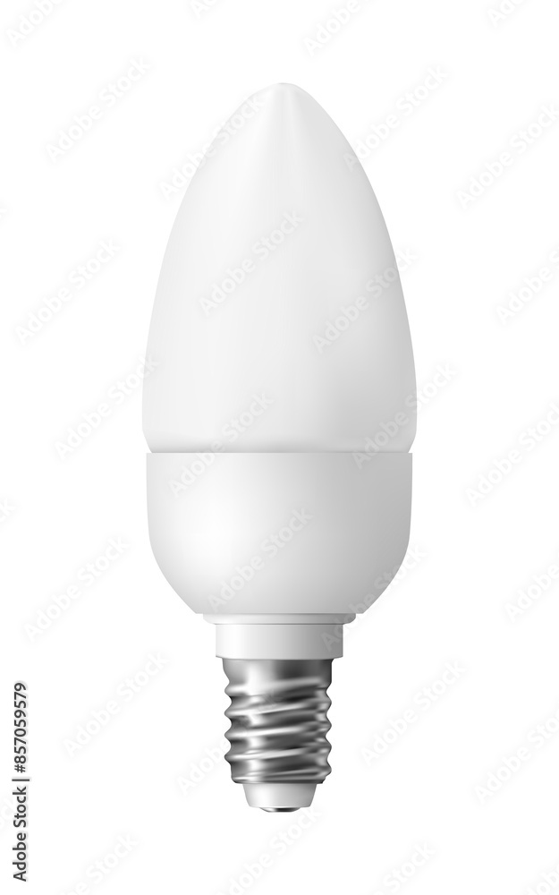 Energy saving light bulb. Realistic png clipart isolated on transparent background Energy saving light bulb. Realistic png clipart isolated on transparent background